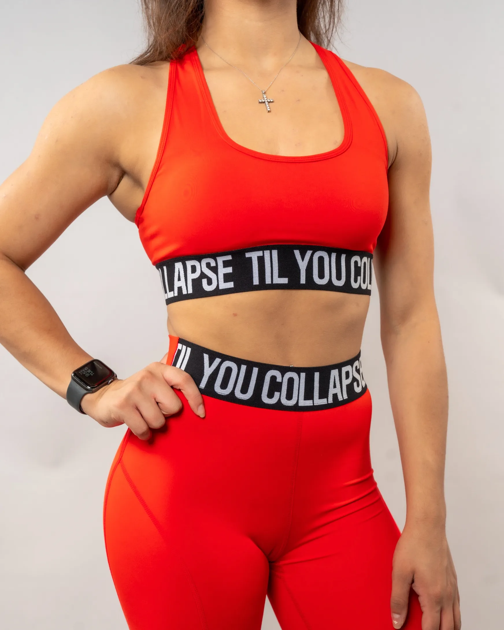 Mesh Branded Sports Bra