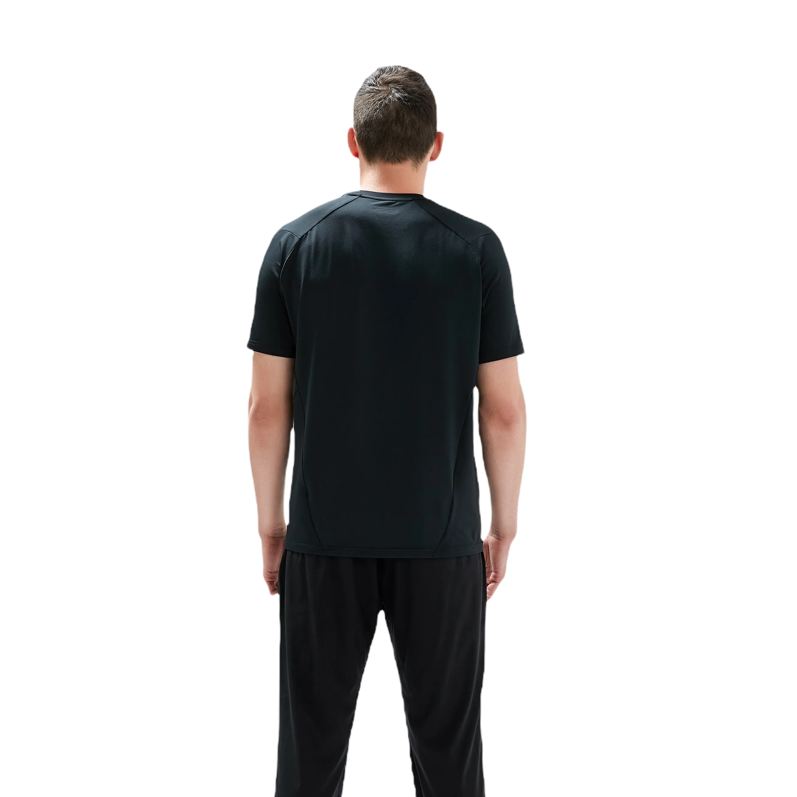 Nevins Performance Short Sleeve Top for Mens - Black