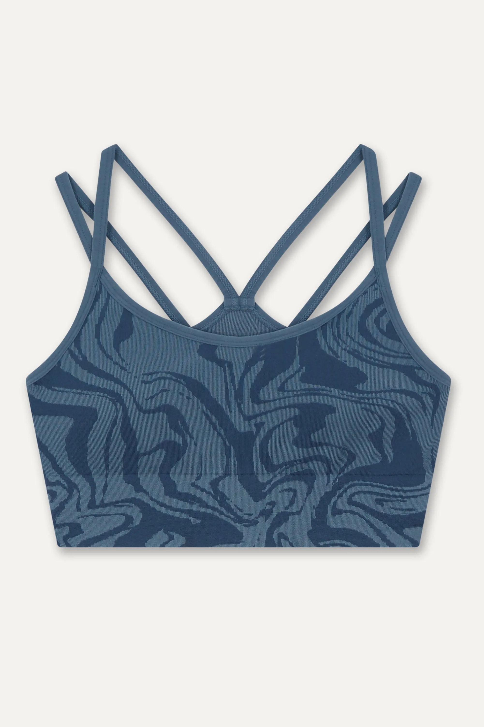 OCEAN SWIRL SPORTS BRA