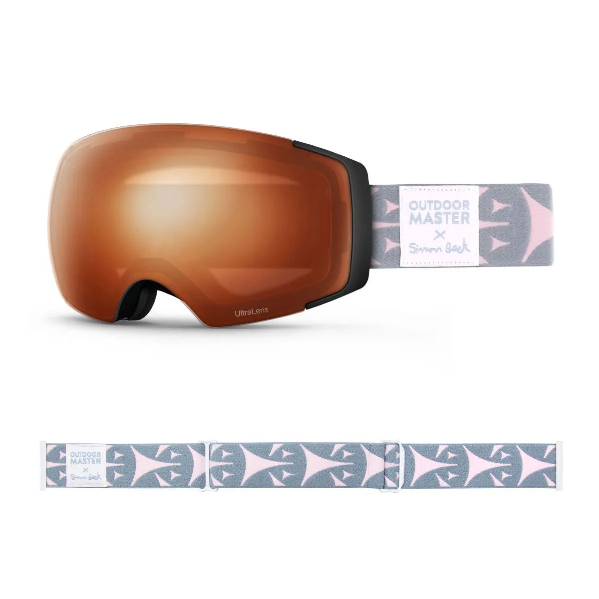 OM X Simon Beck Art Snow Goggles