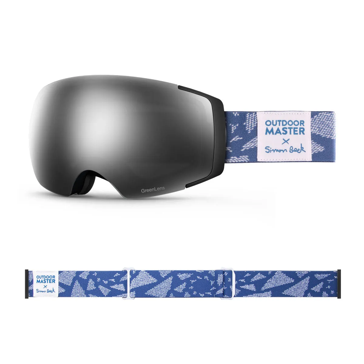 OM X Simon Beck Art Snow Goggles