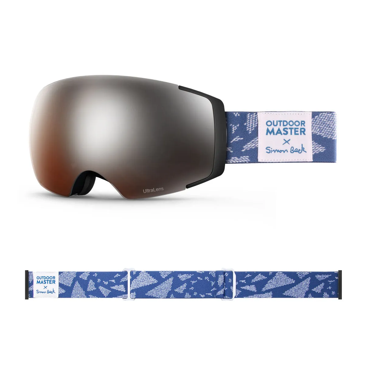 OM X Simon Beck Art Snow Goggles