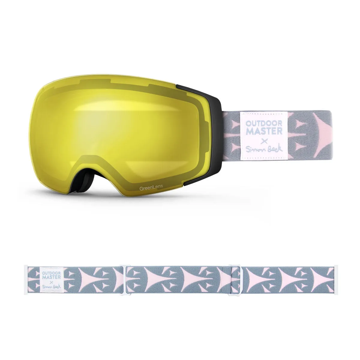 OM X Simon Beck Art Snow Goggles