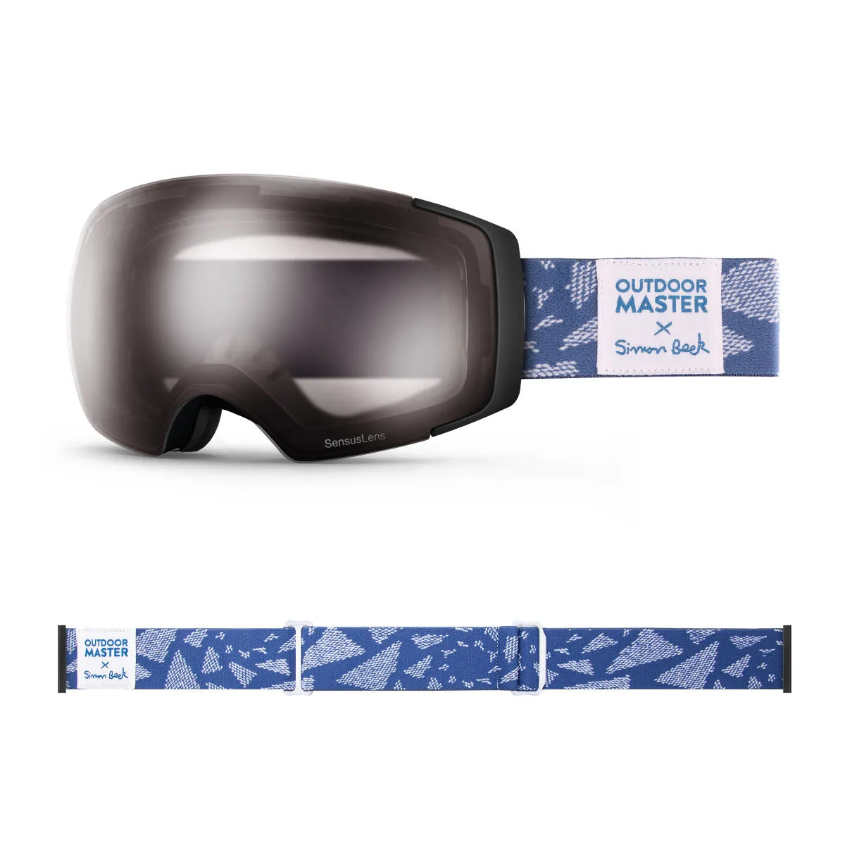 OM X Simon Beck Art Snow Goggles