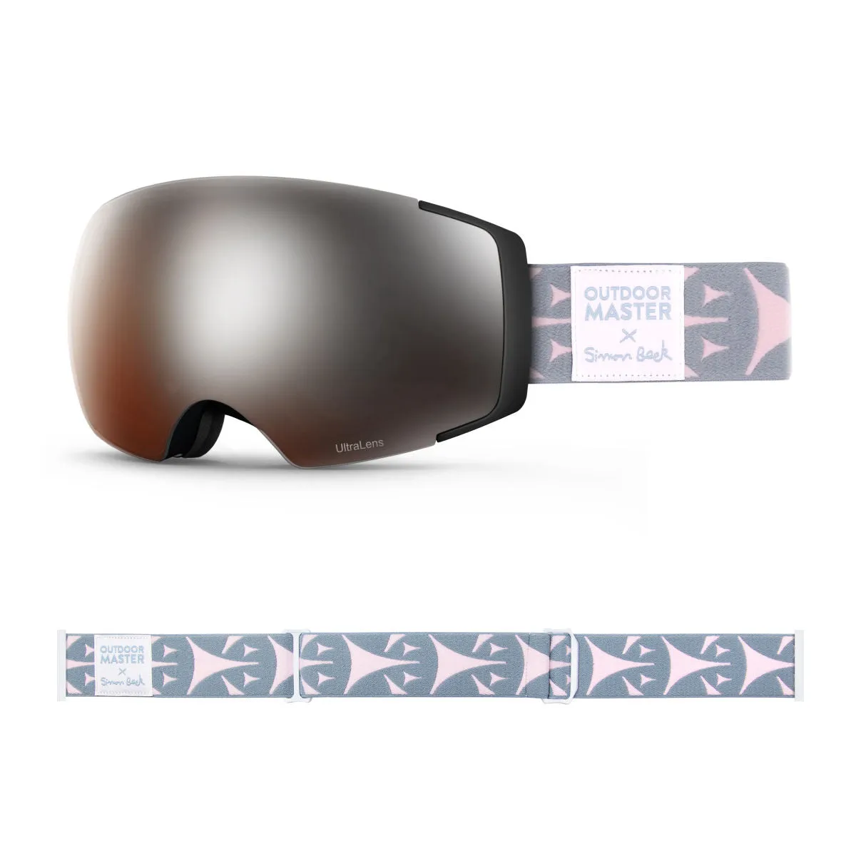 OM X Simon Beck Art Snow Goggles