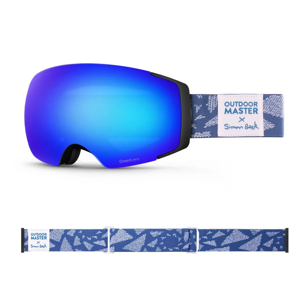 OM X Simon Beck Art Snow Goggles