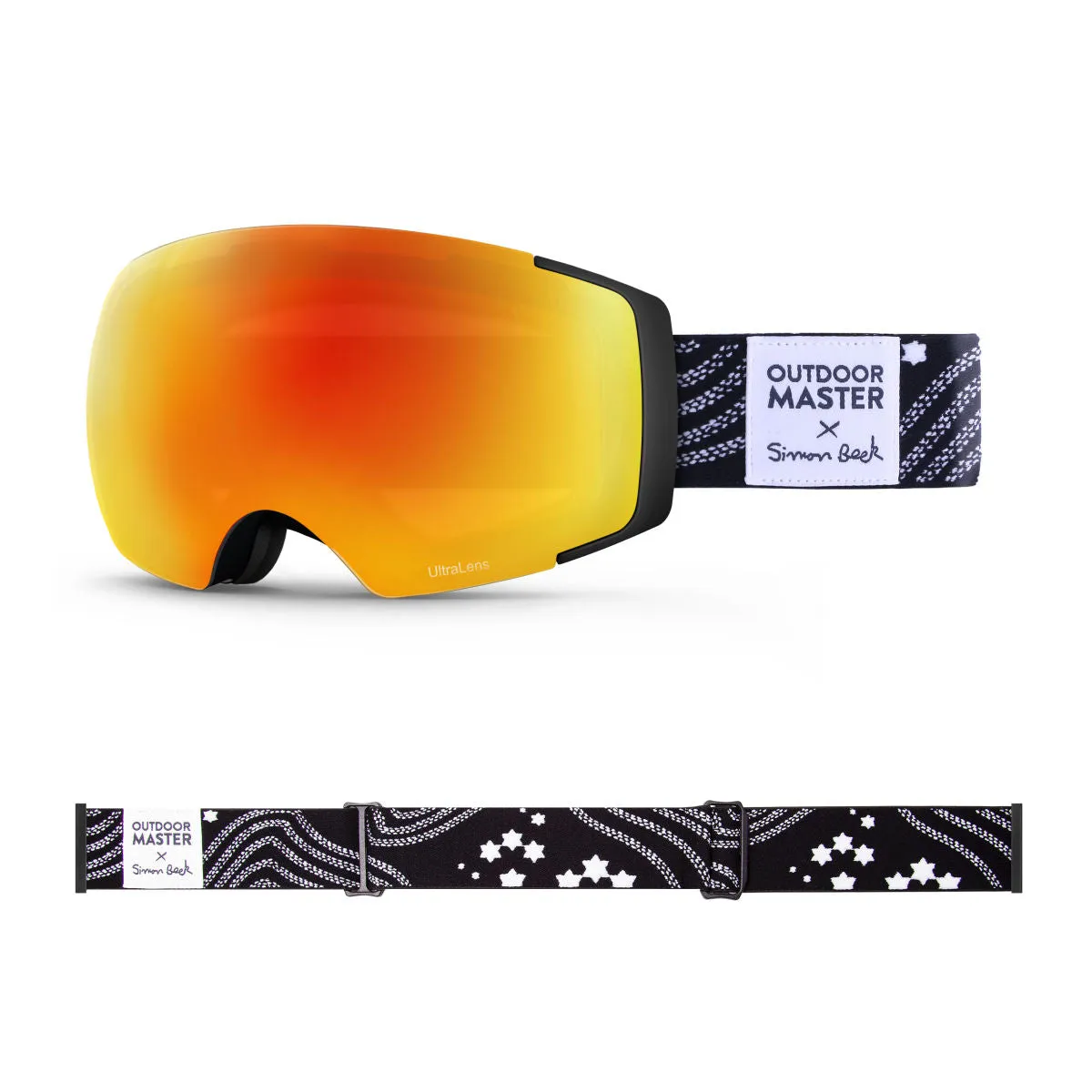 OM X Simon Beck Art Snow Goggles