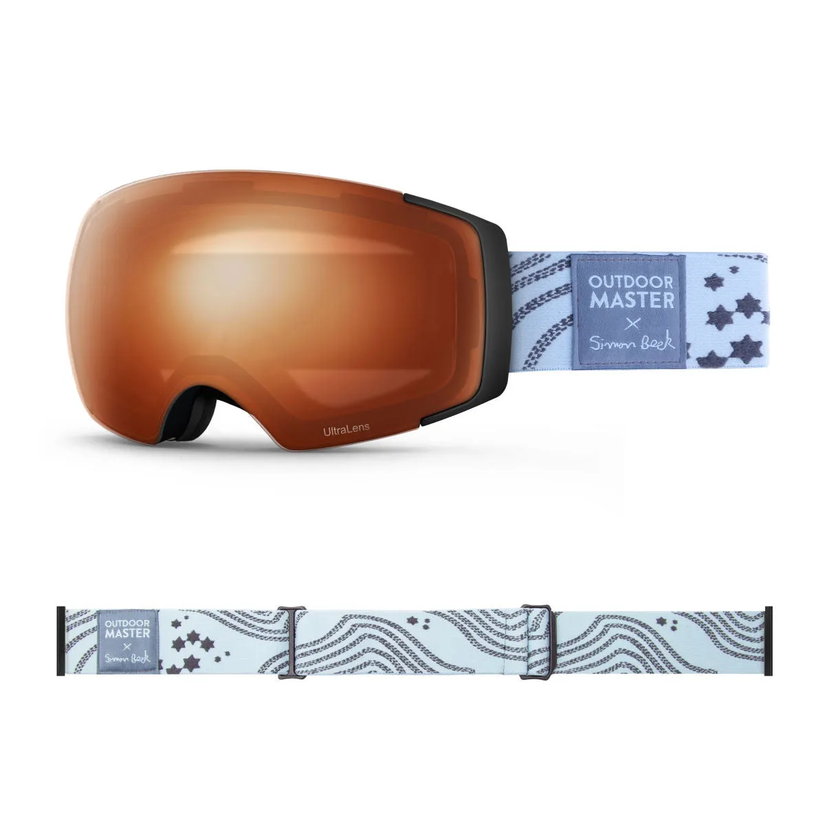 OM X Simon Beck Art Snow Goggles