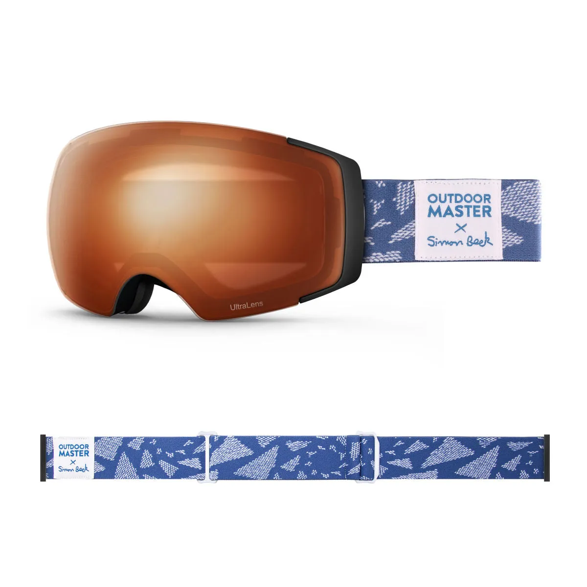 OM X Simon Beck Art Snow Goggles