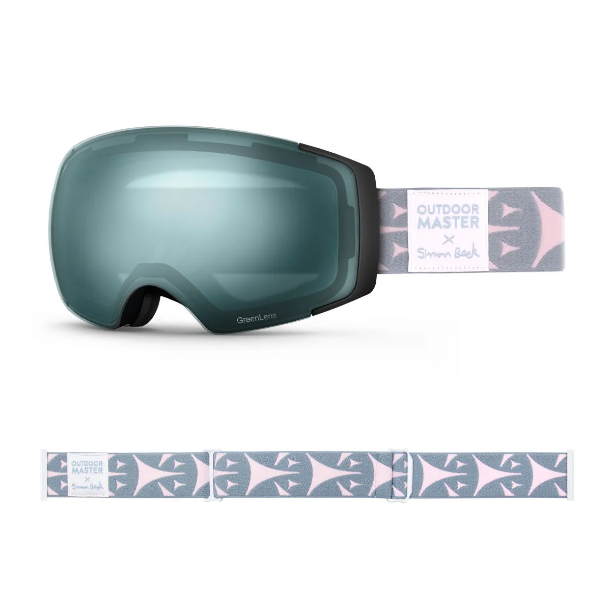 OM X Simon Beck Art Snow Goggles