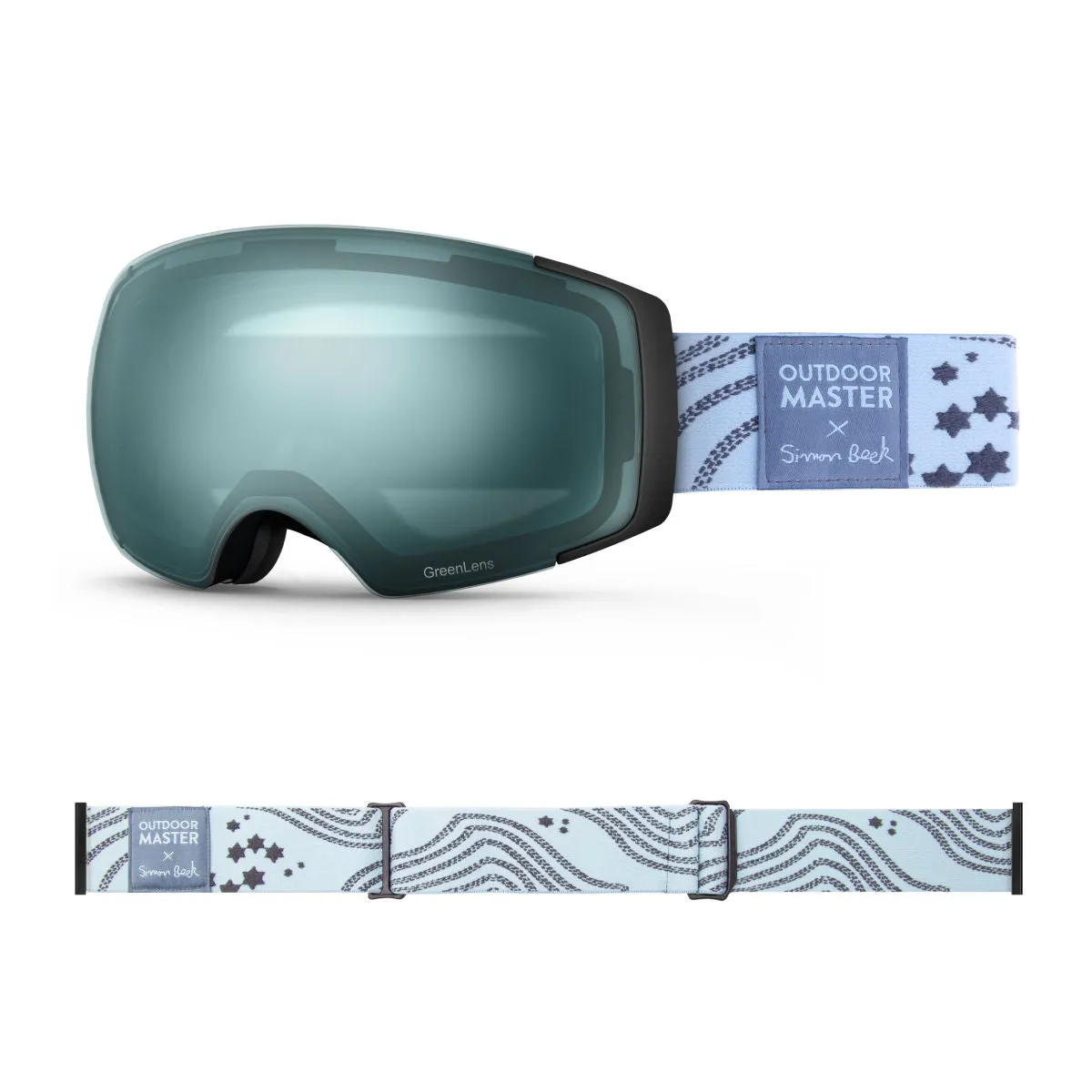 OM X Simon Beck Art Snow Goggles