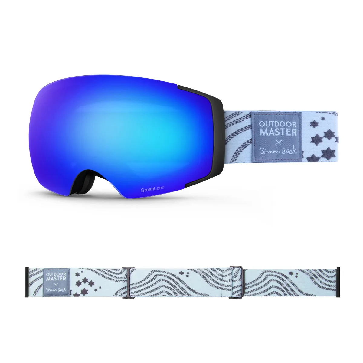 OM X Simon Beck Art Snow Goggles