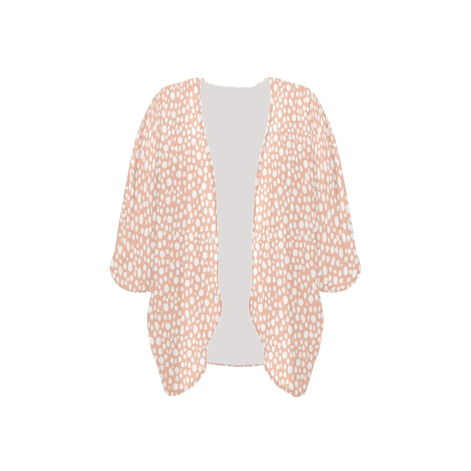 Pink Dot Women's Chiffon Kimono