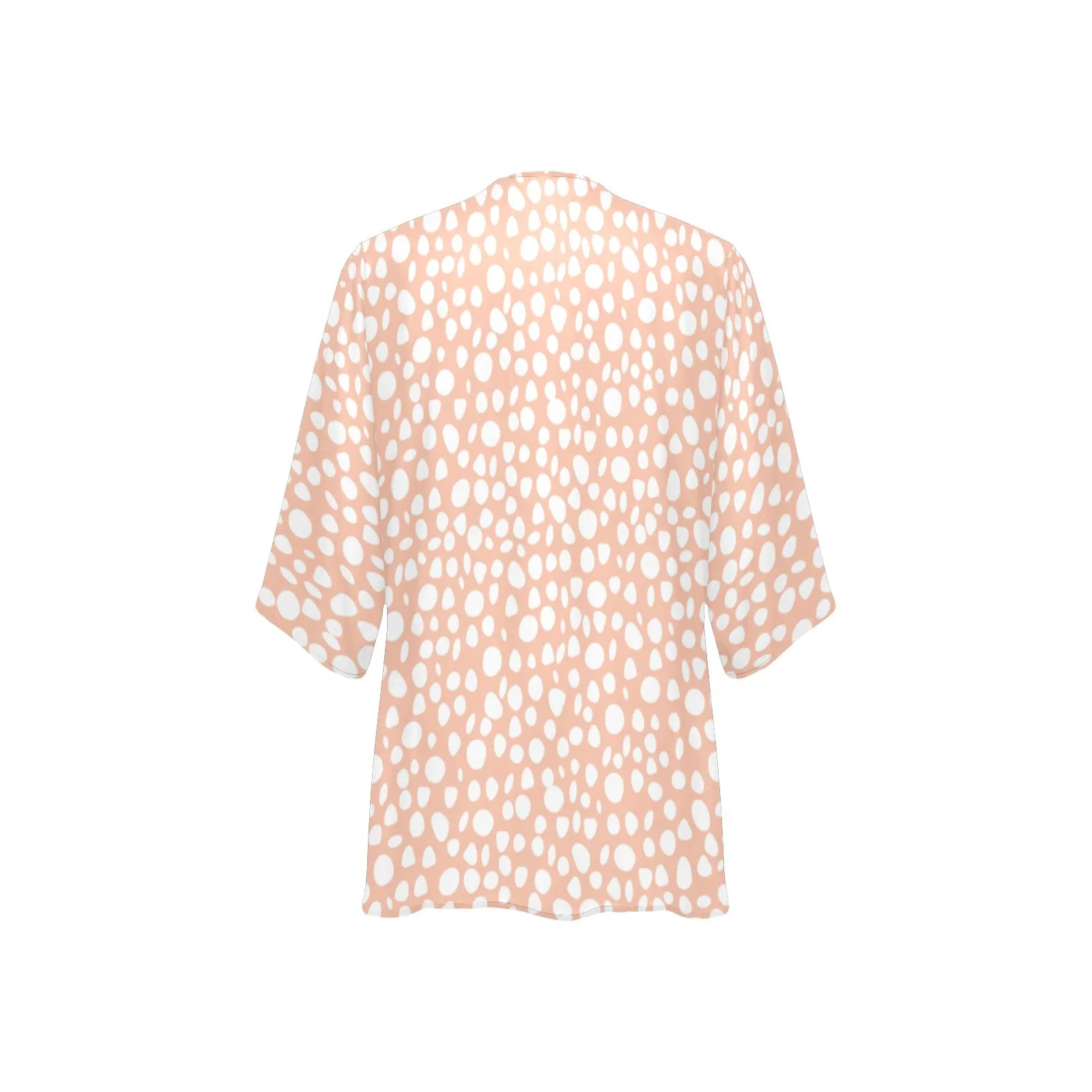 Pink Dot Women's Chiffon Kimono