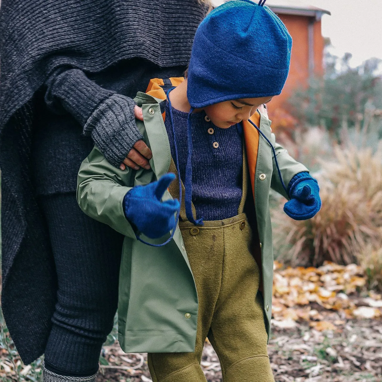 Rain Coat for Kids 100% recycled PET - Spruce (6-12y) *Last One!