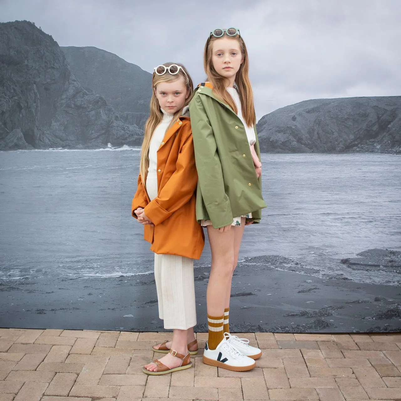 Rain Coat for Kids 100% recycled PET - Spruce (6-12y) *Last One!