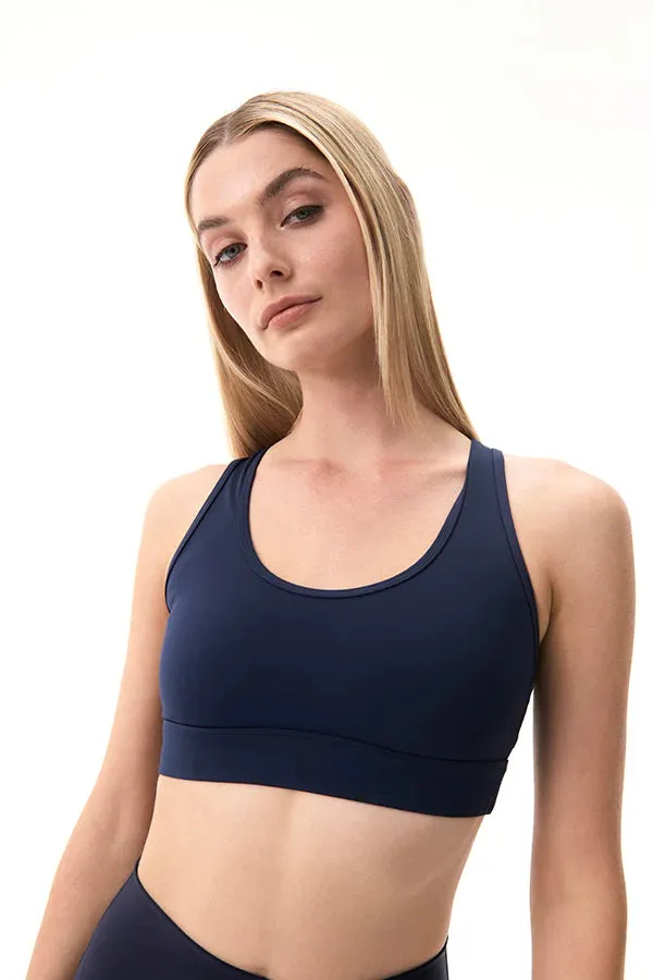 RUDIMENTAL SPORTS BRA IN DARK NAVY