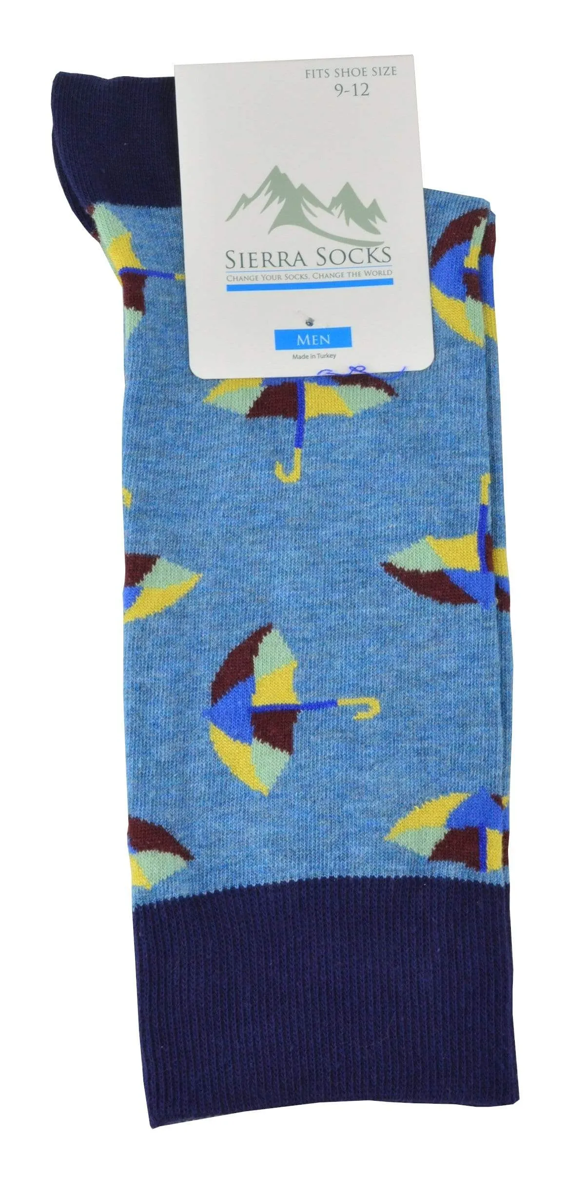 Smooth Toe Men's Crew Socks in Combed Cotton