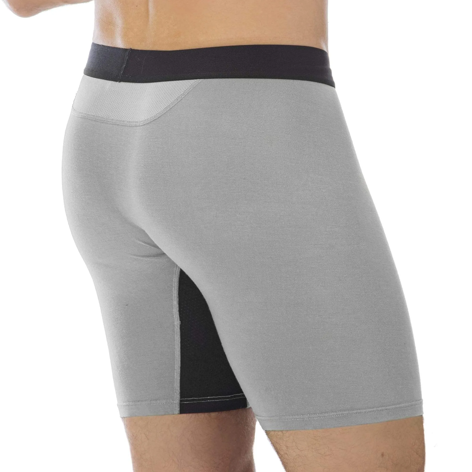 Soft Bamboo Boxer Briefs with Anti-Chafing Glide Zone