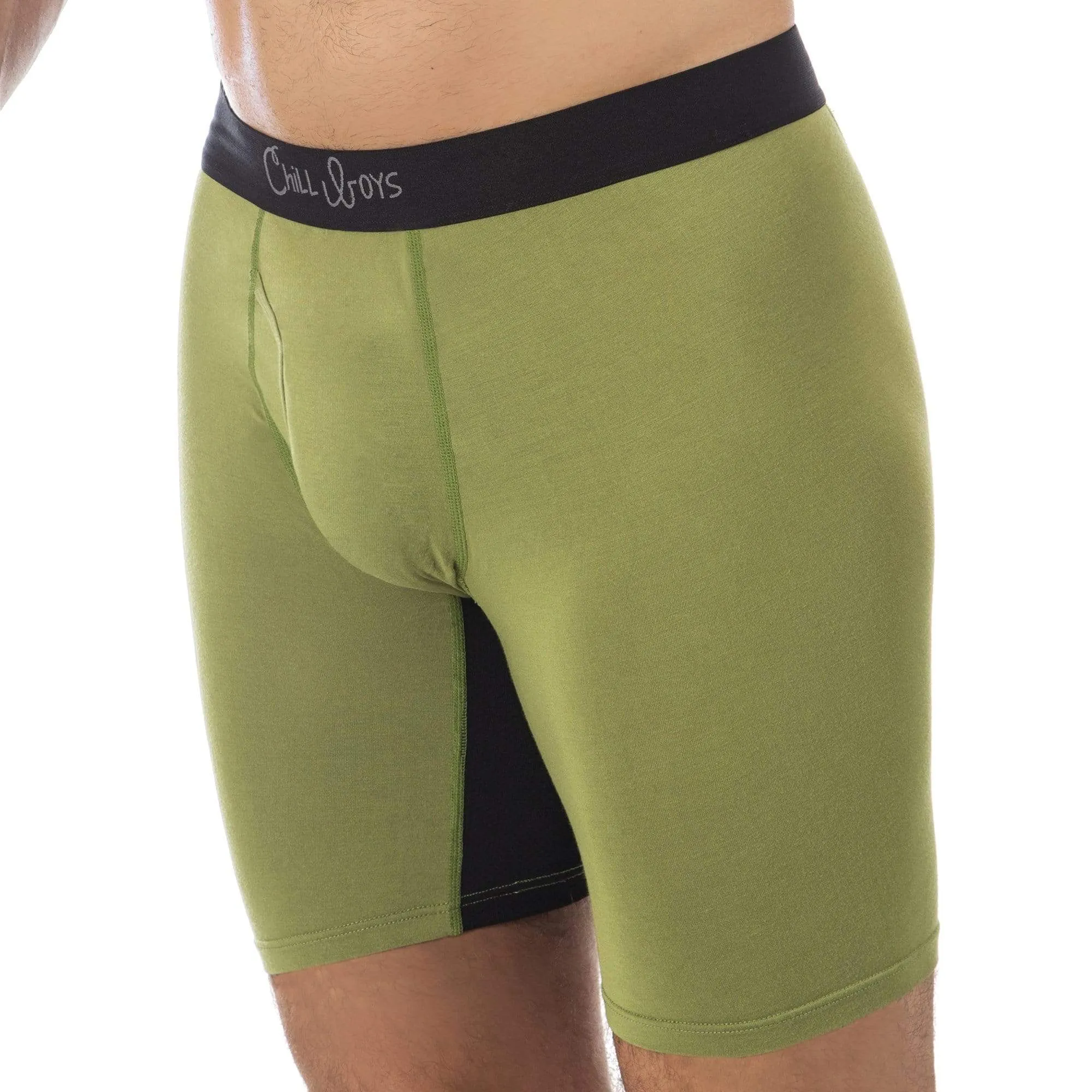 Soft Bamboo Boxer Briefs with Anti-Chafing Glide Zone