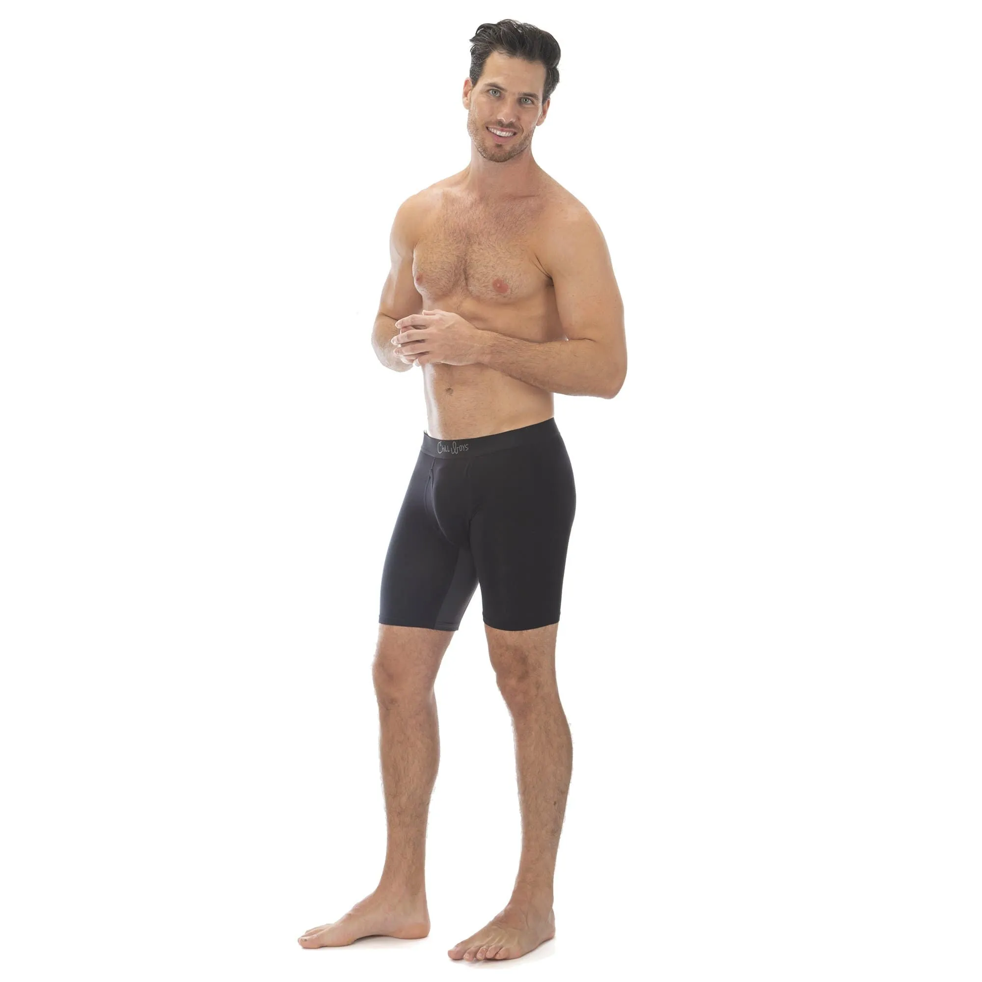 Soft Bamboo Boxer Briefs with Anti-Chafing Glide Zone