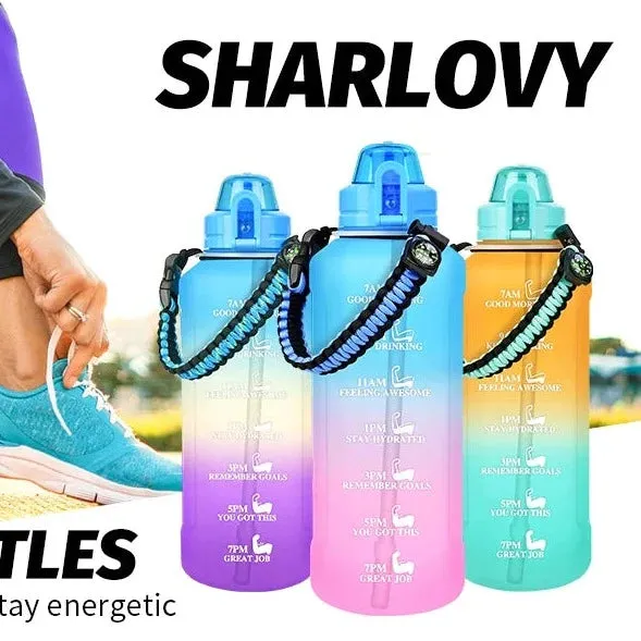 Stay Hydrated Keep Energy Water Bottle with Paracord Handle