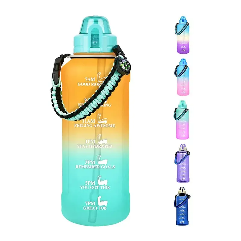 Stay Hydrated Keep Energy Water Bottle with Paracord Handle