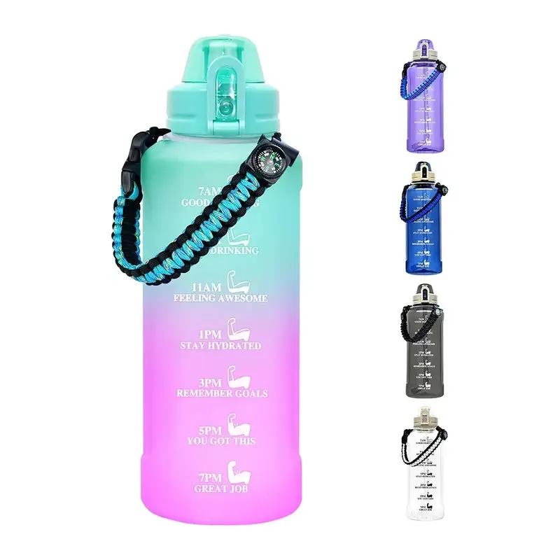 Stay Hydrated Keep Energy Water Bottle with Paracord Handle