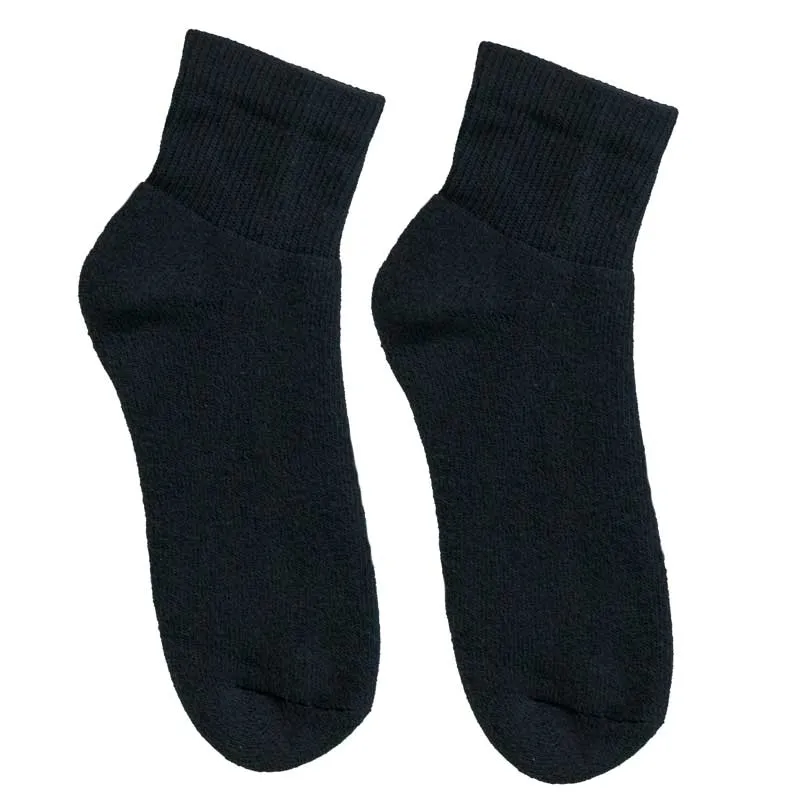 Stone Peak Adult 1/4 Crew Sport Socks - Black 3pk