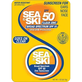 Sunscreen Sea & Ski Clear Zinc SPF 50