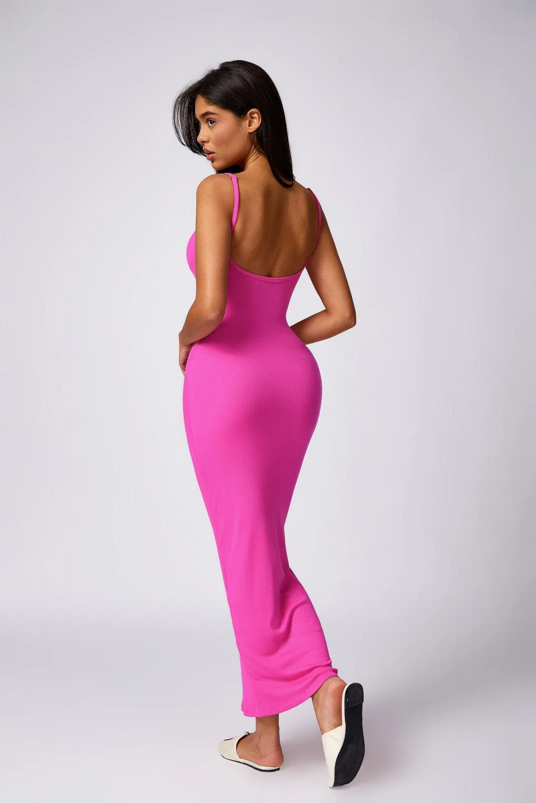 Thalia Long Dress - Magenta (FINAL SALE)