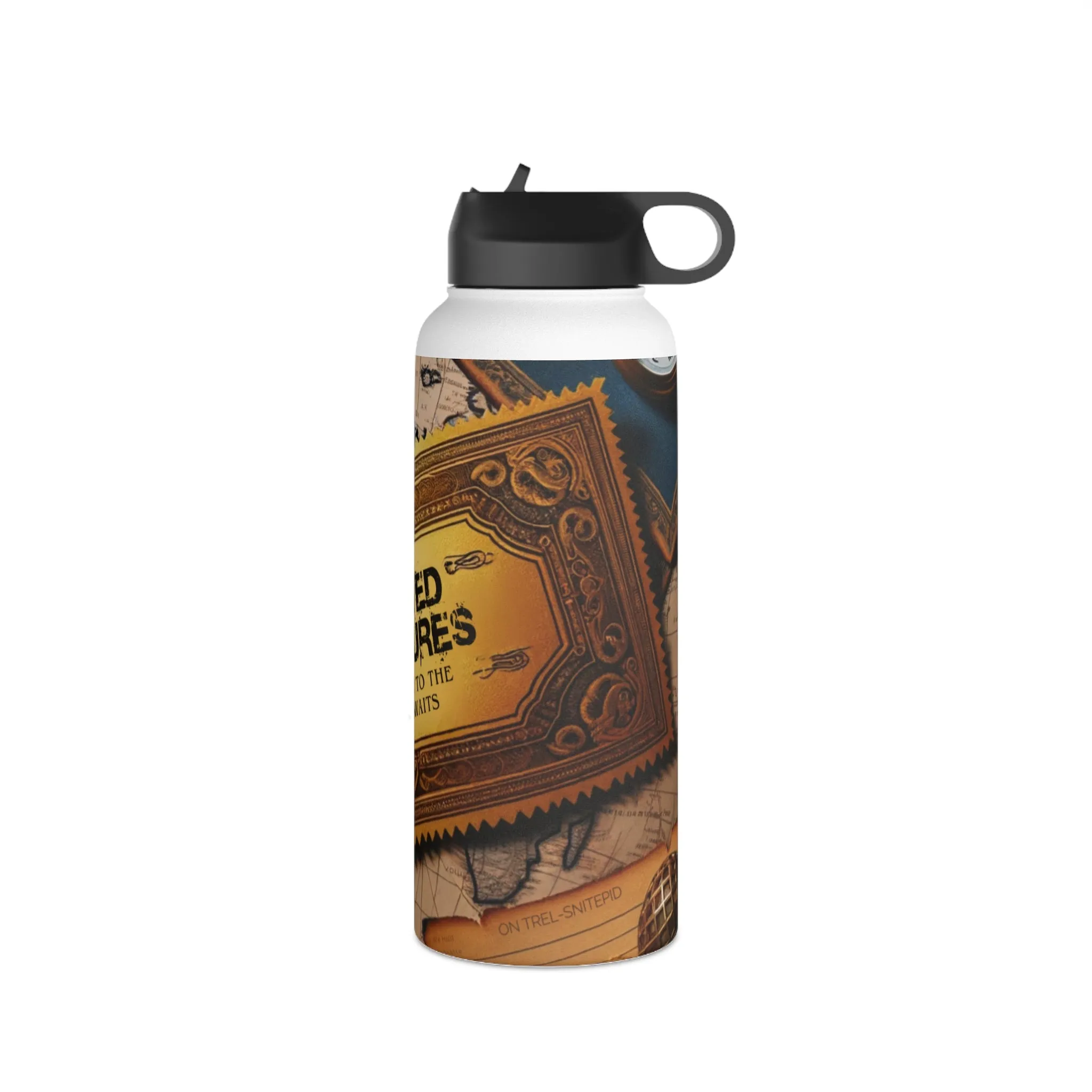 Unsolved Adventures Stainless Steel Water Bottle, Standard Lid