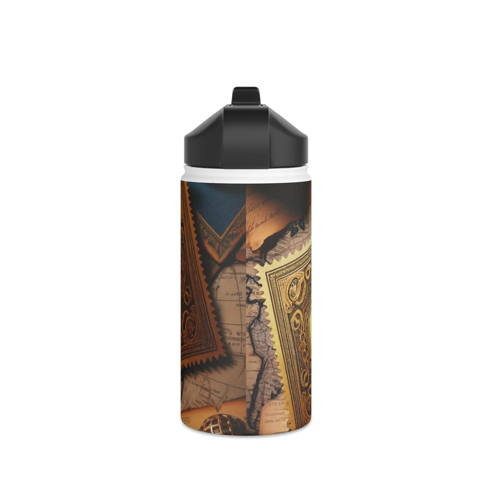 Unsolved Adventures Stainless Steel Water Bottle, Standard Lid