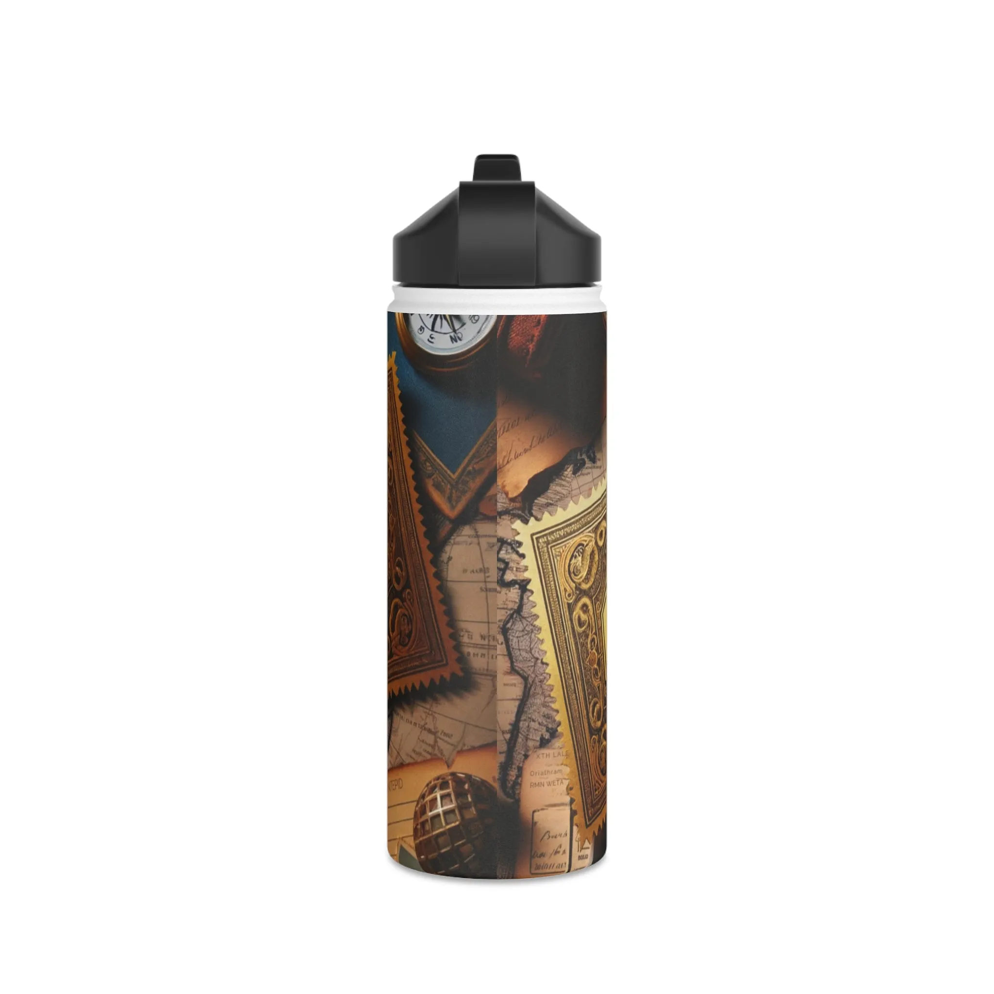 Unsolved Adventures Stainless Steel Water Bottle, Standard Lid