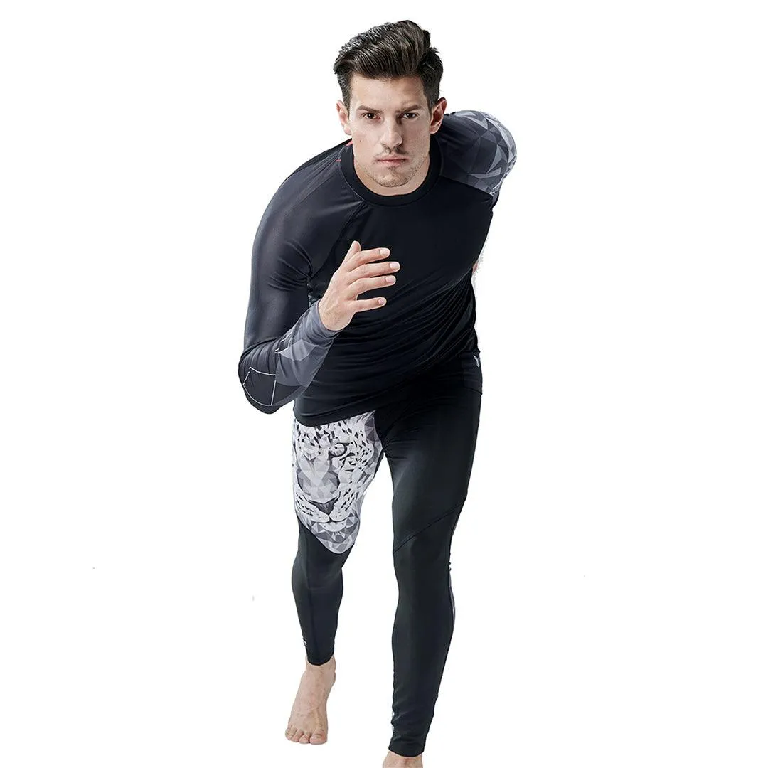 UPF50  Beast Black Men’s Swim Pants - Jaguar Style