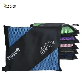 Zipsoft Brand Beach Towel For Adult | Microfiber Towels | Quick Drying | Travel, Sports, Blanket, Bath, Swimming Pool, Camping | Ideal Gift