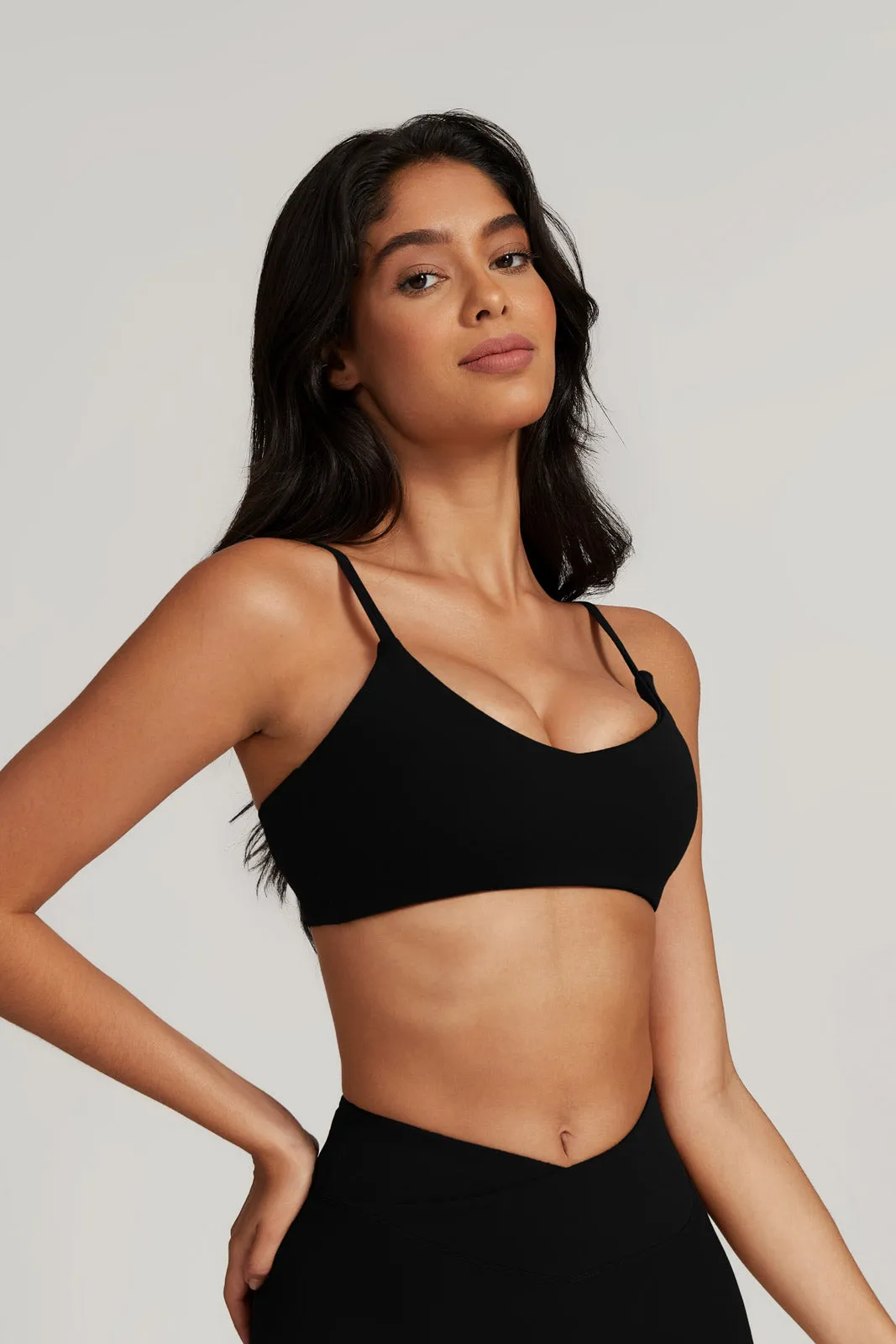 Zoe Sports Bra & Leggings Set - Black